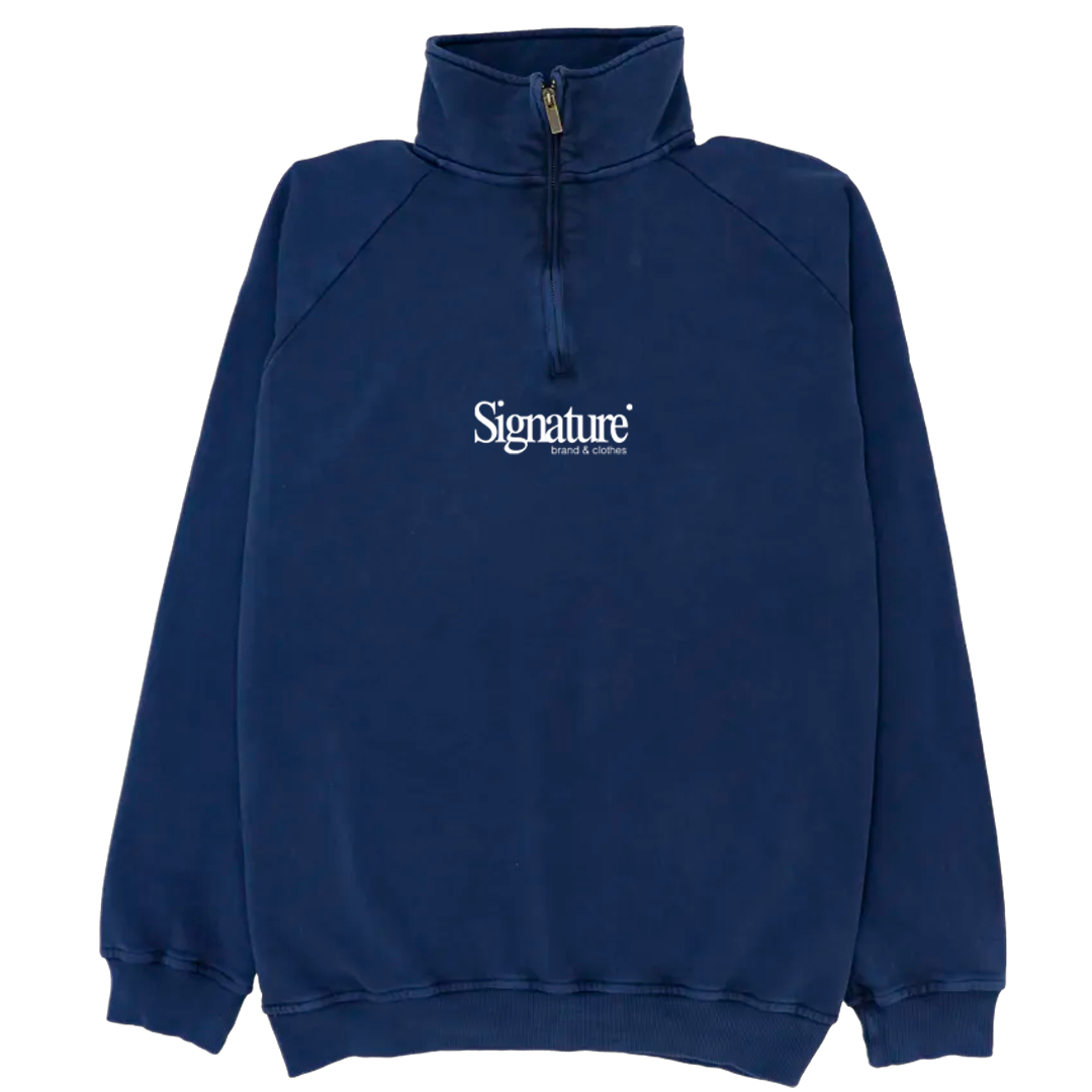Sudadera de media cremallera "Signature"