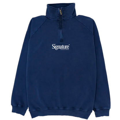 Sudadera de media cremallera "Signature"