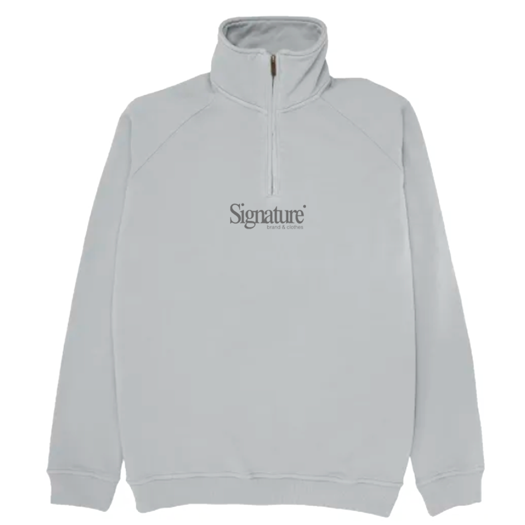 Sudadera de media cremallera "Signature"