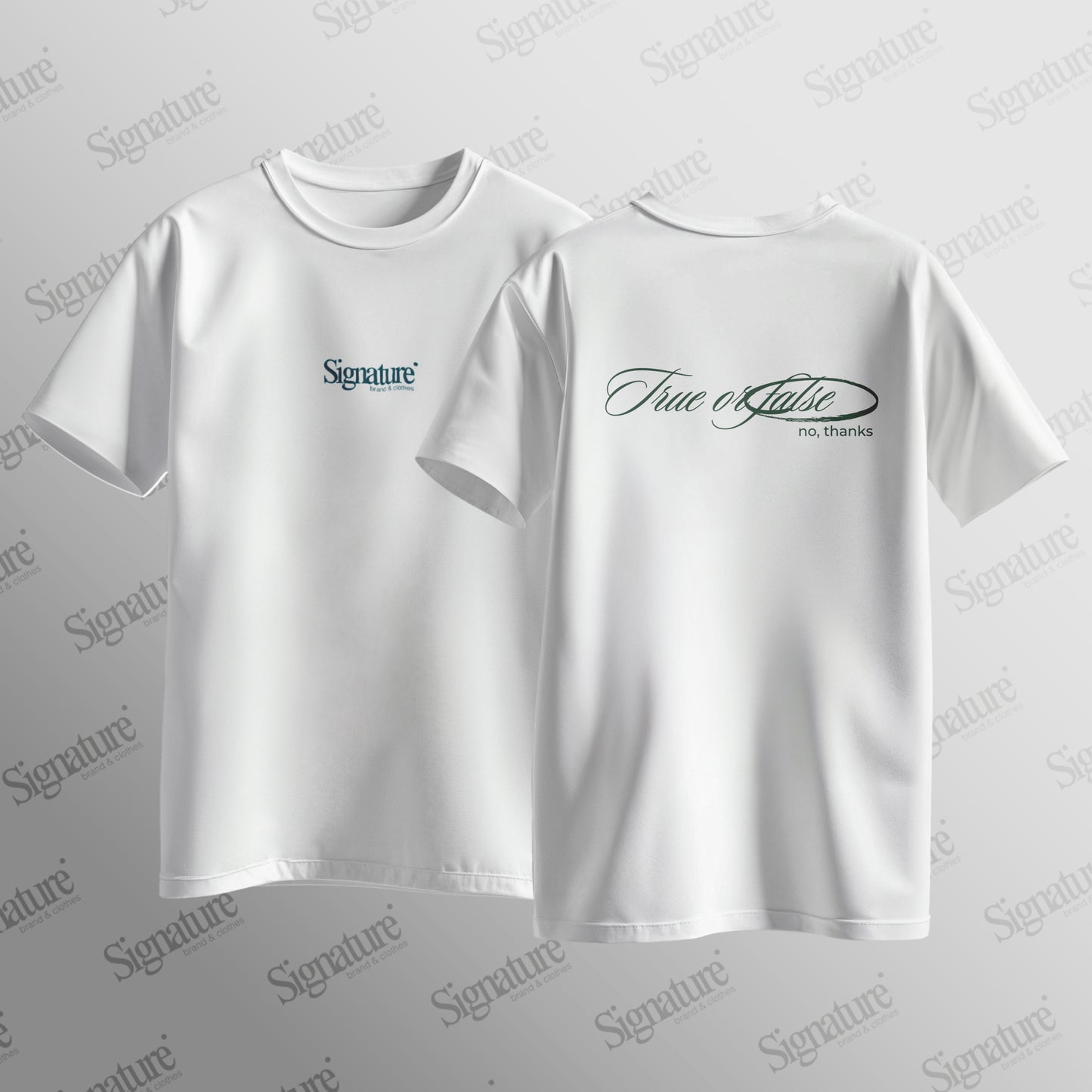 Camiseta "True or false"