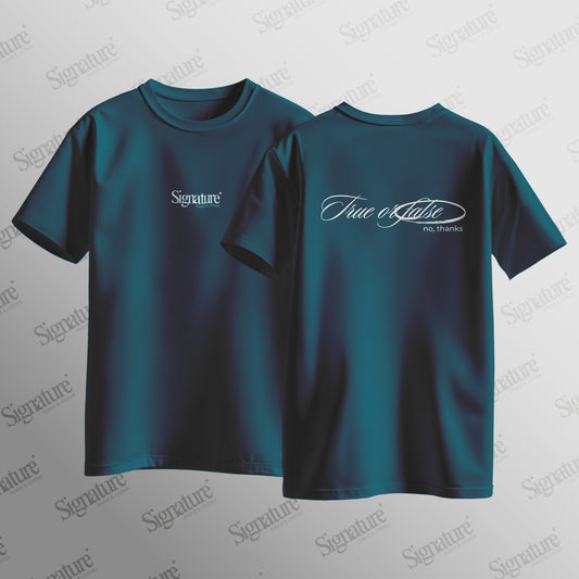 Camiseta "True or false"