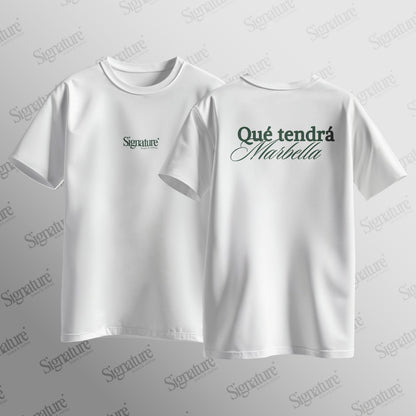 Camiseta "Que tendrá Marbella"